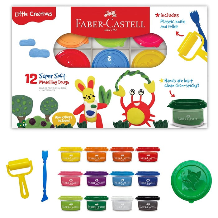 Faber Castell Little Creatives Modelling Dough Sets (Choose Size) Faber Castell